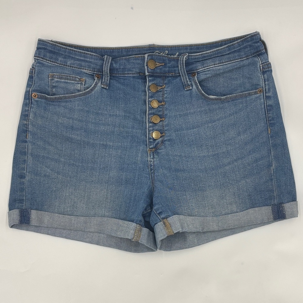 Universal Thread High Rise Midi Denim Shorts